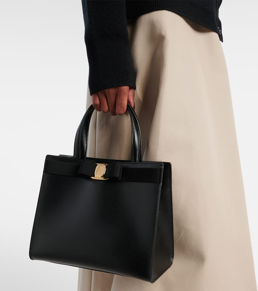 Ferragamo Vara leather tote