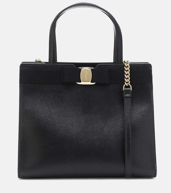 Ferragamo Vara leather tote. Shop Ferragamo Top-Handle Bags for women now.