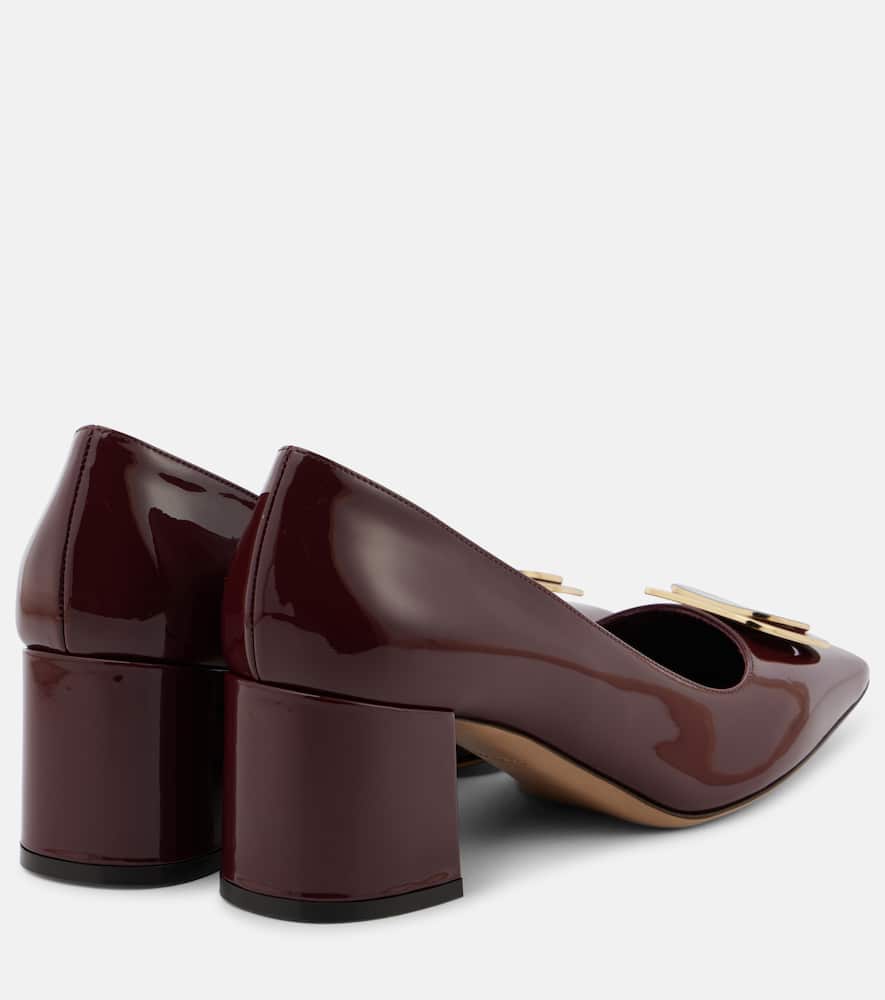 Ferragamo Vella 60 patent leather pumps