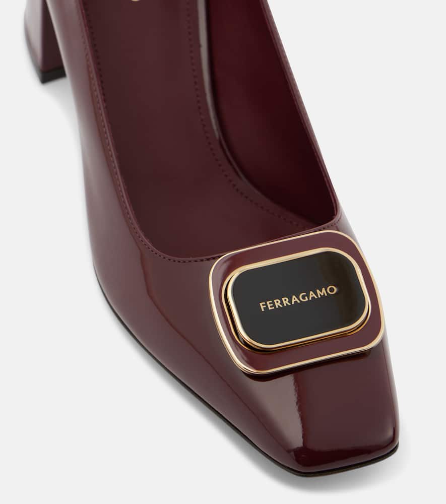 Ferragamo Vella 60 patent leather pumps
