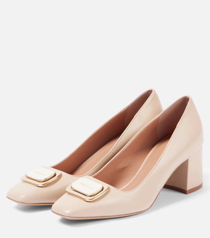 Ferragamo Vella leather pumps