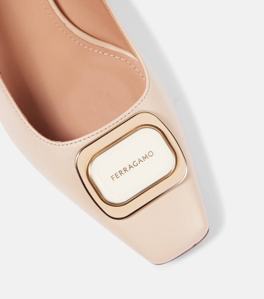 Ferragamo Vella leather pumps