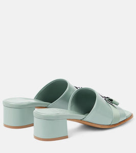 Ferragamo Vilna bow-detail leather mules