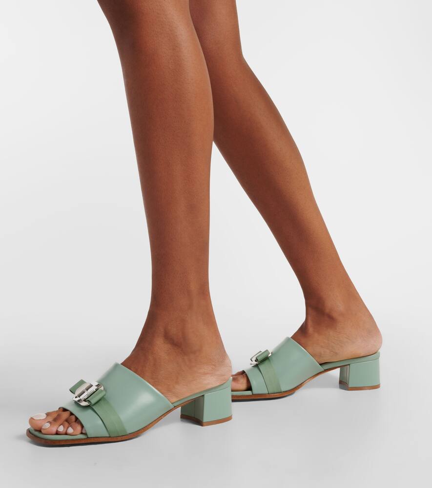 Ferragamo Vilna bow-detail leather mules