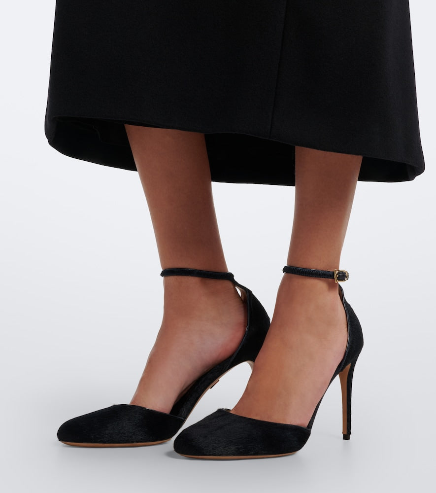 Ferragamo Maily calf hair pumps - Blue High-Heel Pumps