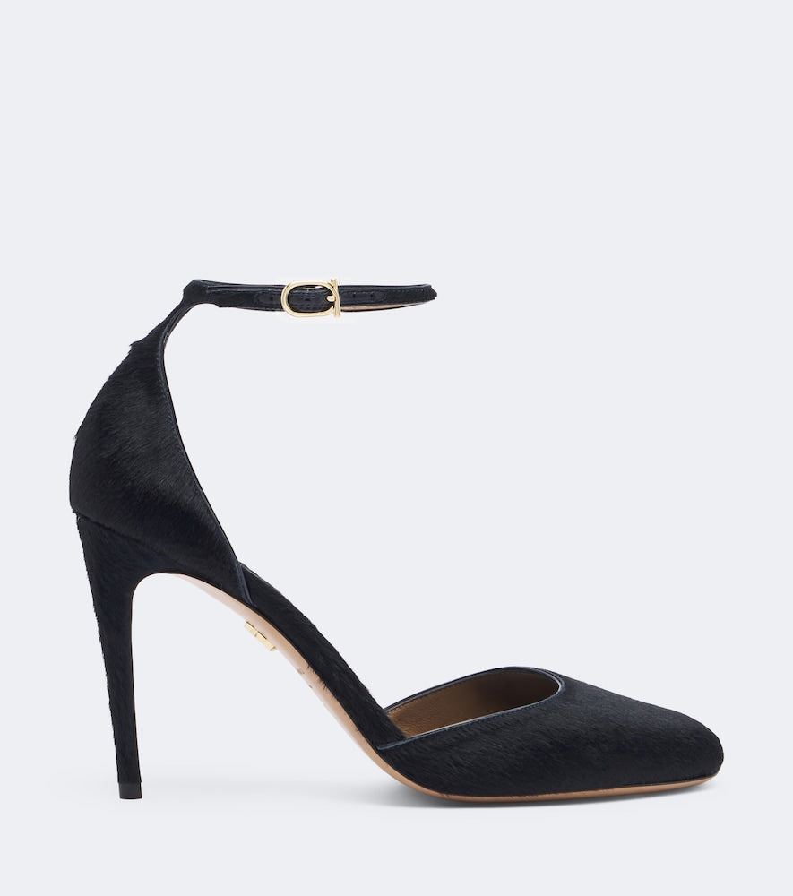 Ferragamo Maily calf hair pumps - Blue High-Heel Pumps