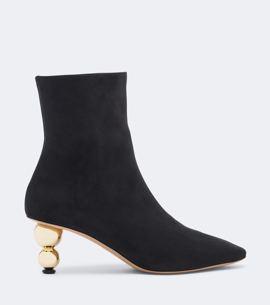 Ferragamo Suede ankle boots - Black Mid Heels