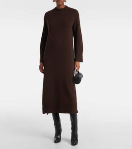 Fforme Ainsley wool and cashmere shift dress