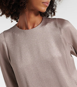 Fforme Iris metallic maxi dress