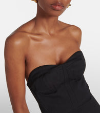 Fforme Jett cotton and wool corset dress