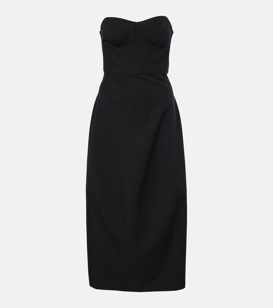 Fforme Jett cotton and wool corset dress. Fforme Jett 棉羊毛束身连衣裙