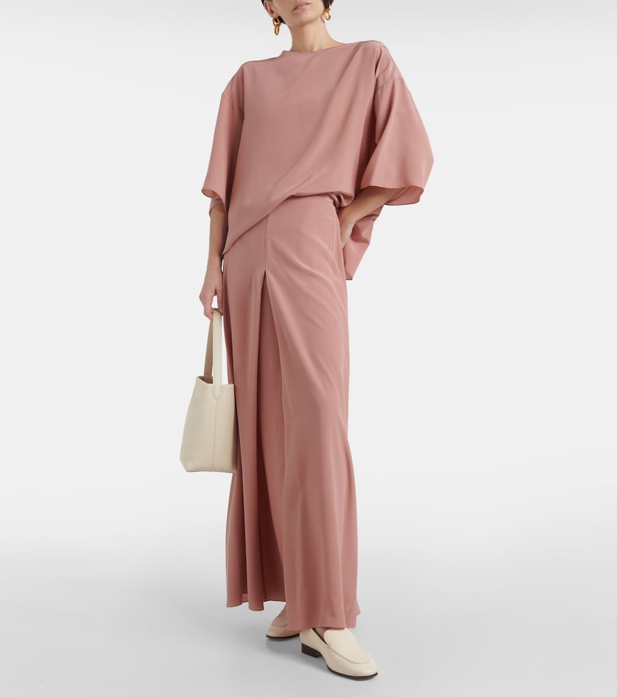 Fforme Lotta silk  de chine maxi skirt