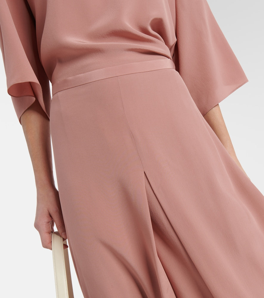 Fforme Lotta silk  de chine maxi skirt