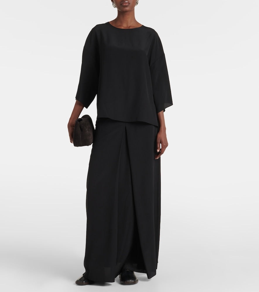 Fforme Lotta silk maxi skirt