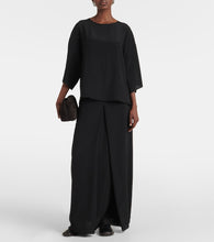 Fforme Lotta silk maxi skirt