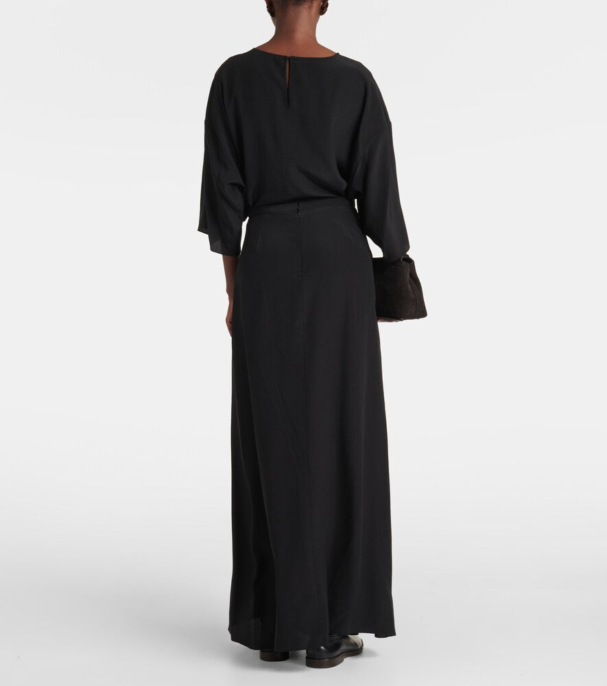 Fforme Lotta silk maxi skirt