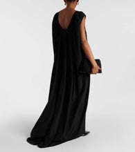Fforme Pleated silk maxi dress