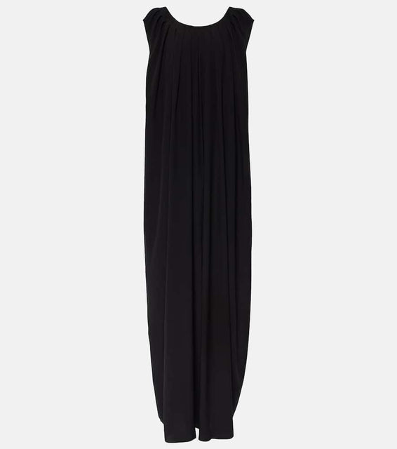 Fforme Pleated silk maxi dress