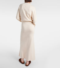 Fforme Robyn wool and cotton-blend maxi skirt