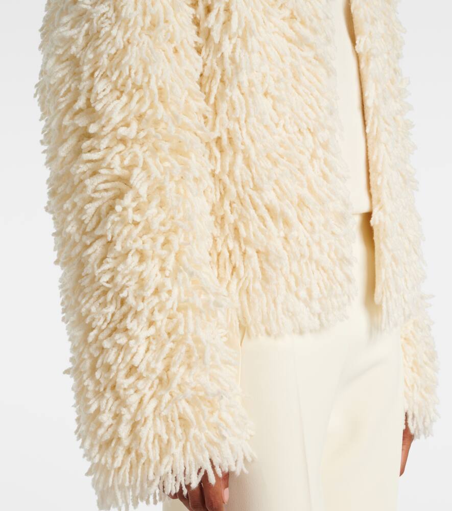 Fforme Van fringed wool-blend jacket