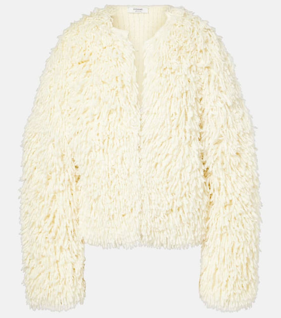 Fforme Van fringed wool-blend jacket