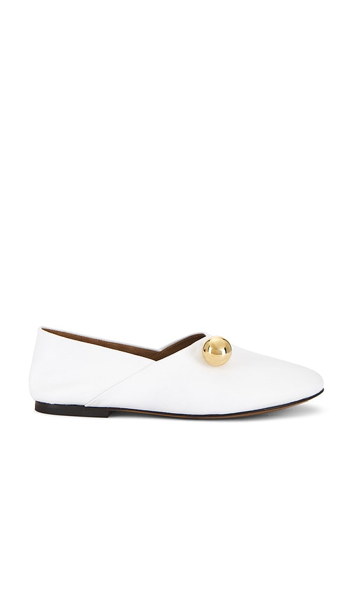 Flattered Pepper Flats in White | White Loafers & Oxfords Flats for Women