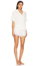 Flora Nikrooz Selena Charmeuse Notch Pajama Set in Ivory