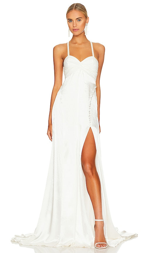 For Love & Lemons Esme Bridal Gown in White