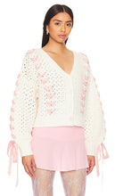 For Love & Lemons Laurel Cardigan in White