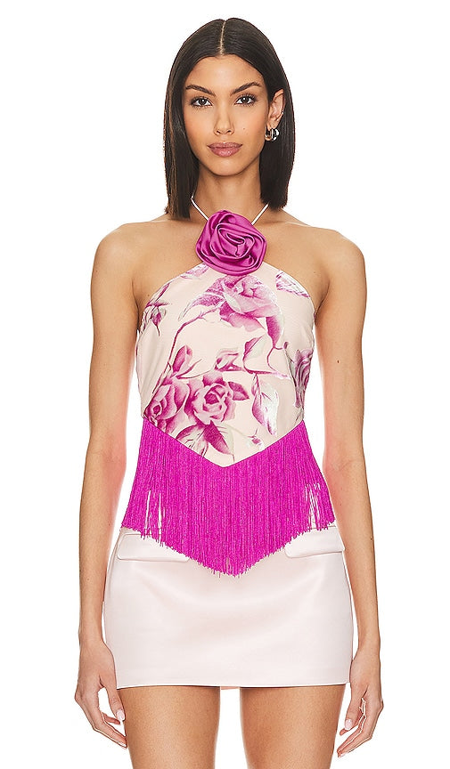 For Love & Lemons Rori Top in Pink - For Love & Lemons - Haut Rori en rose - For Love & Lemons 粉色 Rori 上衣 - For Love & Lemons Rori-Top in Rosa - For Love & Lemons 로리 탑 - Top Rori per amore e limoni in rosa