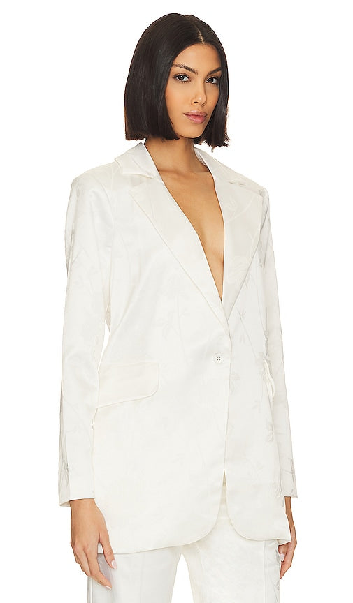For Love & Lemons Ruth Blazer Jacket in White