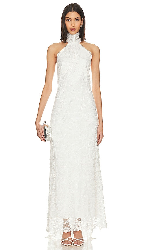 For Love & Lemons Verity Gown in White