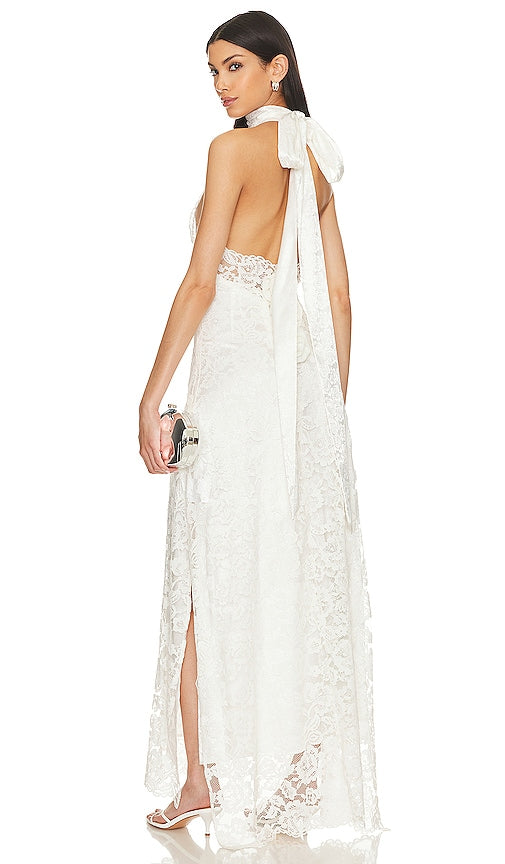 For Love & Lemons Verity Gown in White - For Love & Lemons - Robe Verity en blanc - For Love & Lemons Verity 白色礼服 - For Love & Lemons Verity-Kleid in Weiß - For Love & Lemons VERITY 가운 화이트 색상 - Abito Verity di For Love & Lemons in bianco