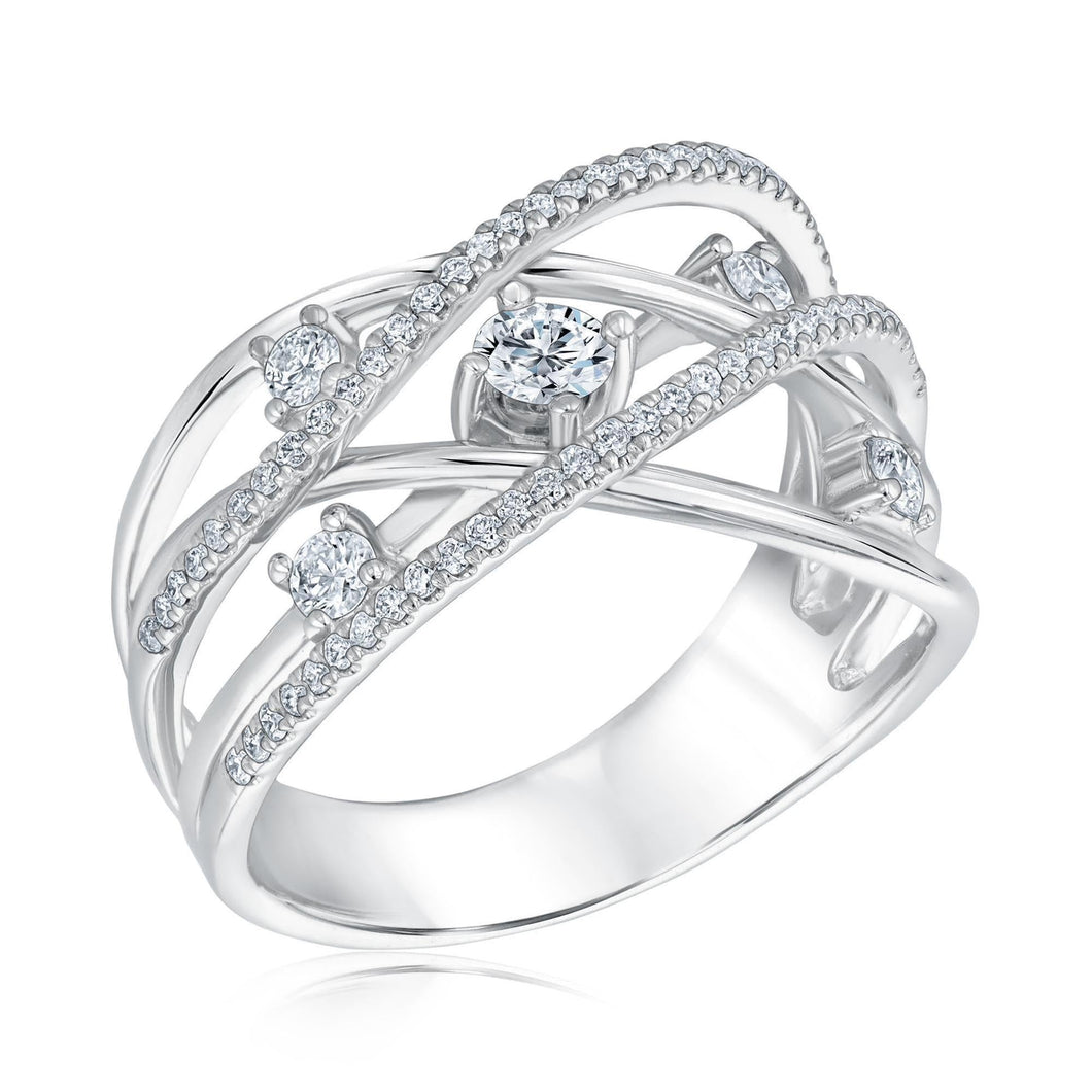 Forevermark 5/8ctw Diamond Orbit White Gold Ring