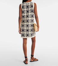 Frame Crochet Tassle cotton-blend minidress