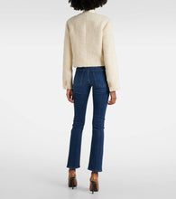 Frame Cropped cotton and wool jacket