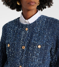 Frame Cropped denim boucl√É¬© jacket