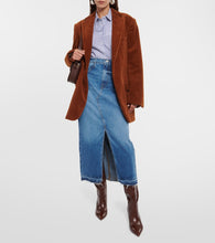 Frame The Midaxi denim midi skirt