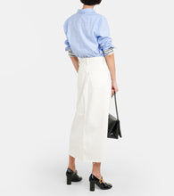 Frame The Midaxi denim midi skirt