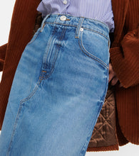 Frame The Midaxi denim midi skirt