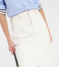Frame The Midaxi denim midi skirt