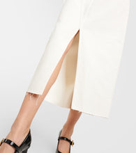 Frame The Midaxi denim midi skirt