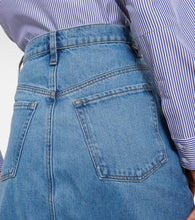 Frame The Midaxi denim midi skirt
