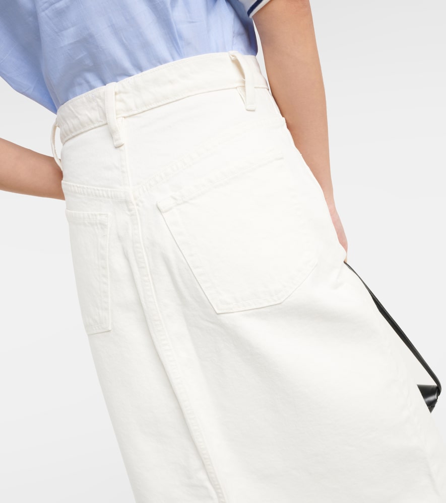 Frame The Midaxi denim midi skirt