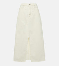 Frame The Midaxi denim midi skirt - Frame The Midaxi 牛仔中长裙