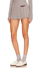 Frankies Bikinis Carver Cloud Knit Skort in Grey
