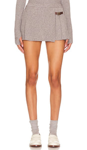 Frankies Bikinis Carver Cloud Knit Skort in Grey - Frankies Bikinis - Carver Cloud - Jupe-short en tricot - Gris - Frankies 比基尼 Carver 灰色云针织裙裤 - Frankies Bikinis Carver Cloud Knit Skort in Grau - Frankies bikinis 카버 클라우드 니트 스커트 그레이 색상 - Frankies Bikini Carver Cloud Gonna in maglia in grigio