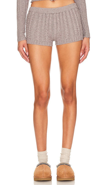 Frankies Bikinis Evermore Short in Grey - Frankies - Bikinis Evermore - Short en gris - Frankies 灰色 Evermore 比基尼短裤 - Frankies Bikinis Evermore Short in Grau - Frankies bikinis Evermore 쇼트 그레이 색상 - Frankies Bikini Evermore corto in grigio
