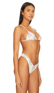 Frankies Bikinis Lumia Triangle Top in Ivory