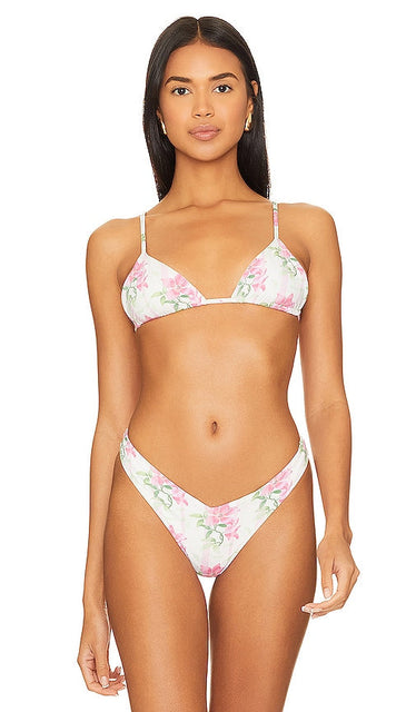 Frankies Bikinis Lumia Triangle Top in Ivory - Frankies Bikinis - Lumia - Haut triangle ivoire - Frankies 比基尼 Lumia 象牙色三角上衣 - Frankies Bikinis Lumia Triangel-Oberteil in Elfenbein - Frankies bikinis 루미아 트라이앵글 탑 - Top a triangolo Frankies Bikini Lumia in avorio